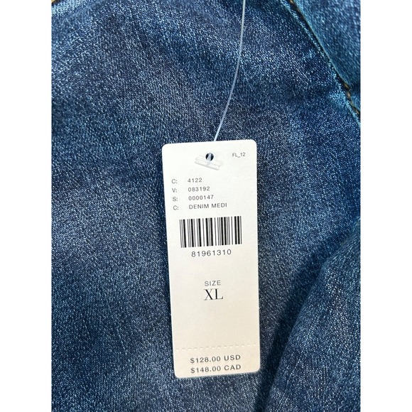 Pilcro NWT Anthropologie‎ Flare Cropped Jeans Women's XL Denim Mid Rise Pull On - Picture 5 of 9